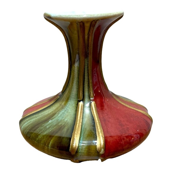 Vintage Hand Blown Art Glass Genie Vase - Picture 1 of 4